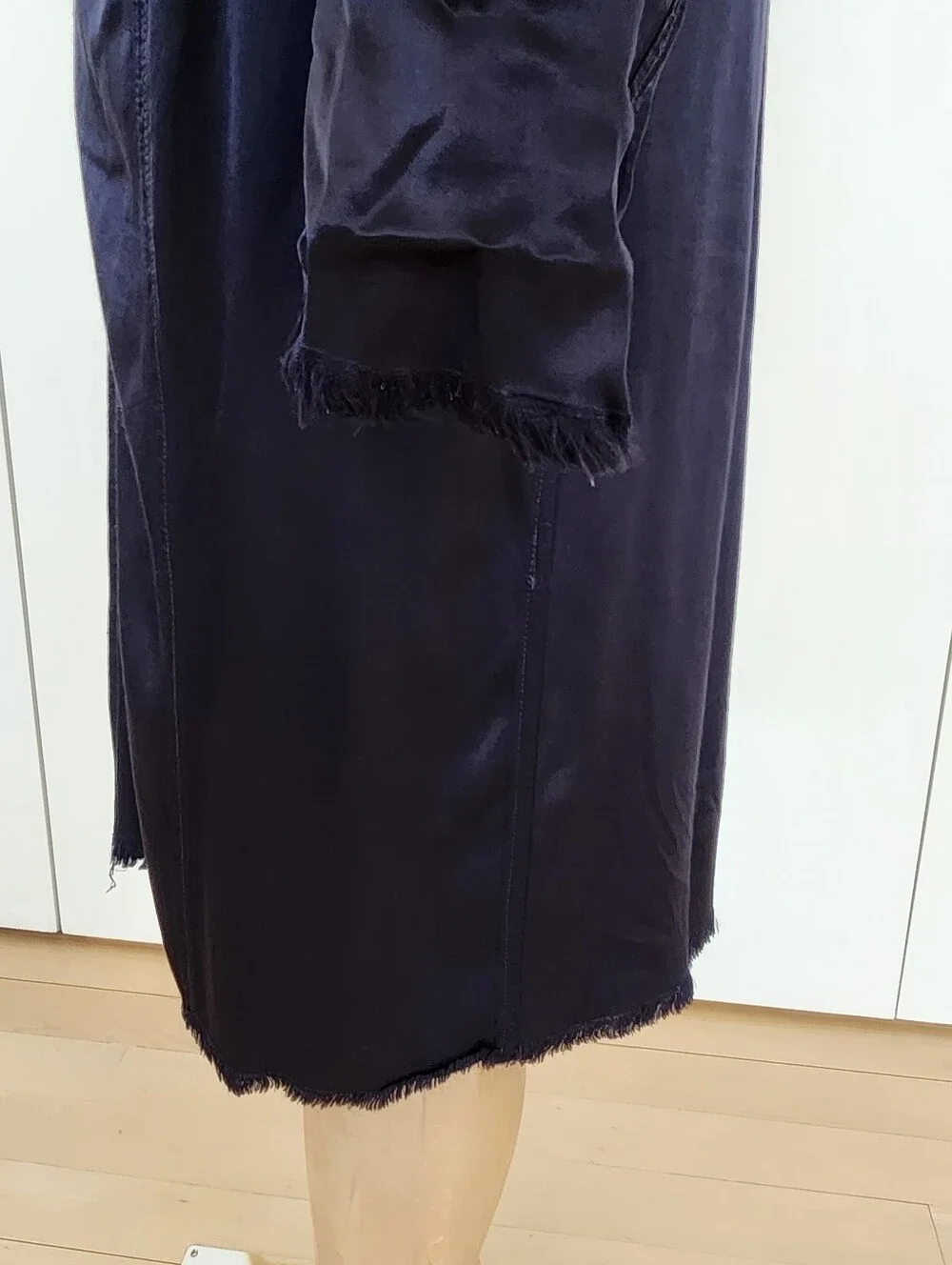 Jaga Navy Satin Blazer